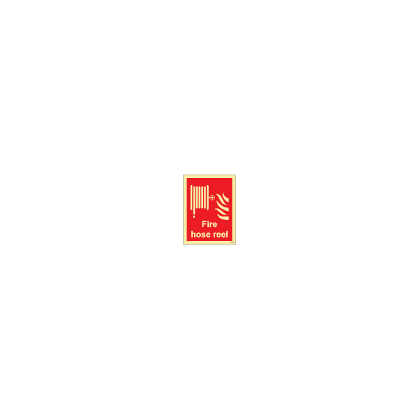 ป้าย [336122] SIGN PHOTO ILLUMINESCENT FIRE EQUIPMENT SIGN (RED) FIRE HOSE REEL 200X150MM
