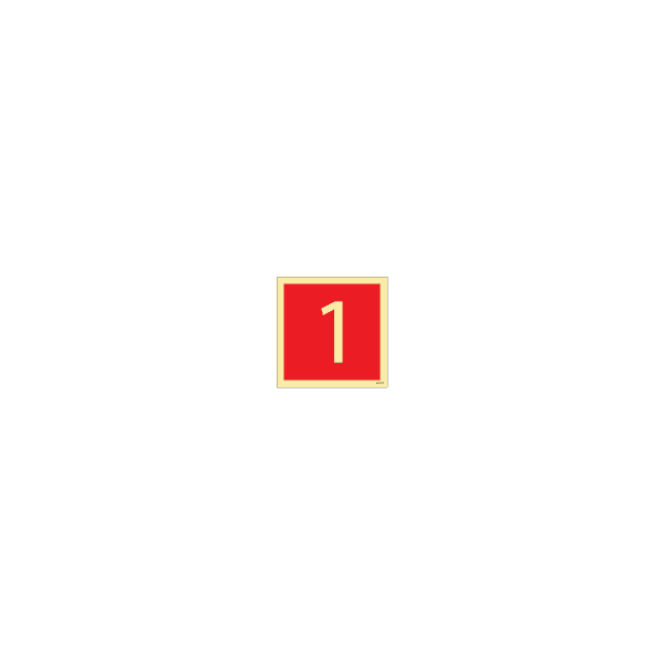 ป้าย [336201] FIRE EQUIPMENT SIGN (RED) 1 150X150MM