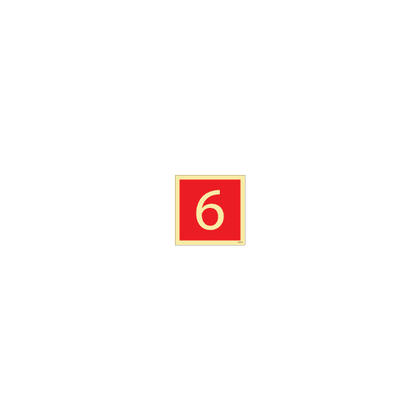 ป้าย [336206] FIRE EQUIPMENT SIGN (RED) 6 150X150MM