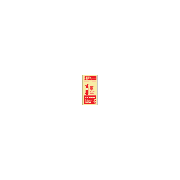ป้าย [336411] SIGN PHOTO ILLUMINESCENT FIRE EQUIPMENT SIGN (RED) FIRE EXTINGUISHER FOAM 200X100MM