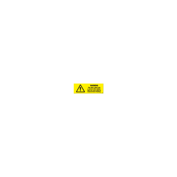 ป้าย [337000] WHITE VINYL SIGN WARNING OXYGEN 100X300MM