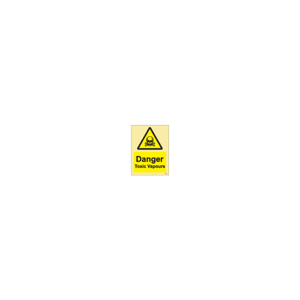 ป้าย [337603] SIGN PHOTO ILLUMINESCENT DANGER TOXIC VAPOURS 200X150MM