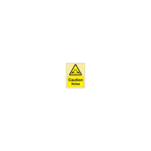 ป้าย [337650] SIGN PHOTO ILLUMINESCENT HAZARD SIGNS CAUTION NOISE 200X150MM