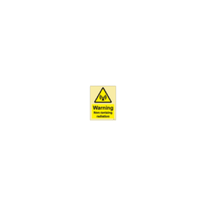 ป้าย [337673] SIGN PHOTO ILLUMINESCENT HAZARD SIGNS WARNING NON-IONIZING RADIATION 200X150MM