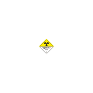 ป้าย [332218] SIGN WHITE VINYL SELF ADHESIVE CLASS 7 RADIOACTIVE II 250X250MM