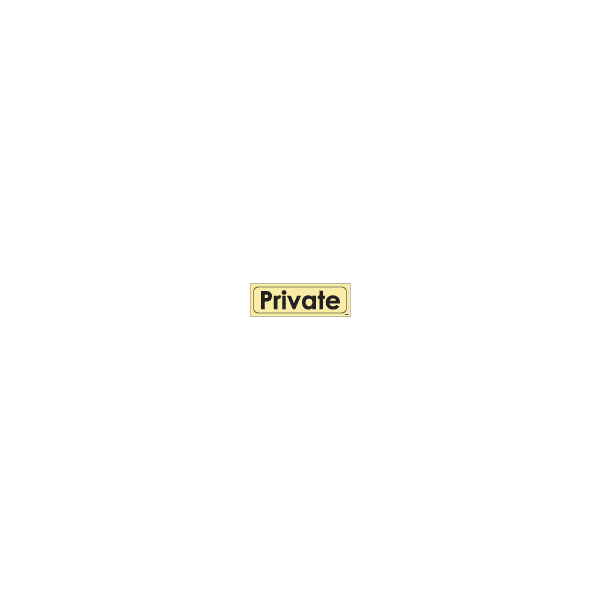 ป้าย [332909] SIGN PHOTO ILLUMINESCENT PRIVATE 100X300MM