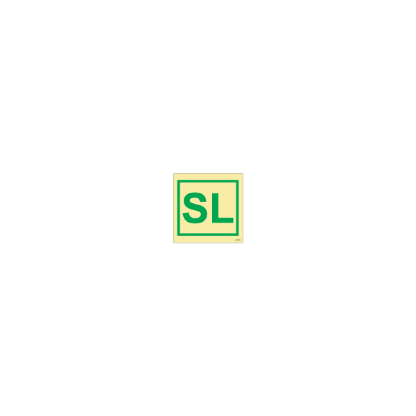 ป้าย [334133] SAFETY SIGN SL 150x150MM (เรืองแสง)