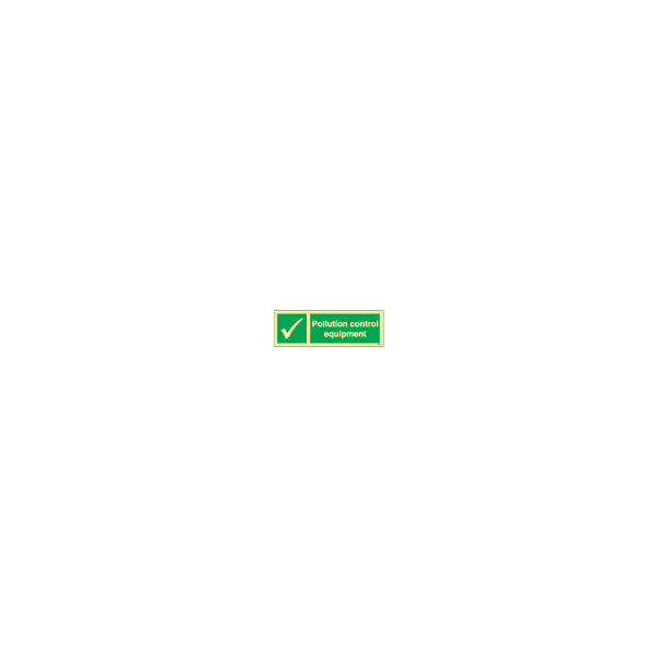ป้าย [334181] SIGN PHOTO ILLUMINESCENT SAFETY SIGN POLLUTION CONTROL EQUIPMENT 100X300MM