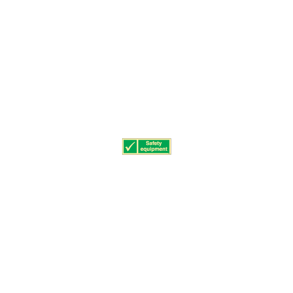 ป้าย [334184] SIGN PHOTO ILLUMINESCENT SAFETY SIGN SAFETY EQUIPMENT 100X300MM