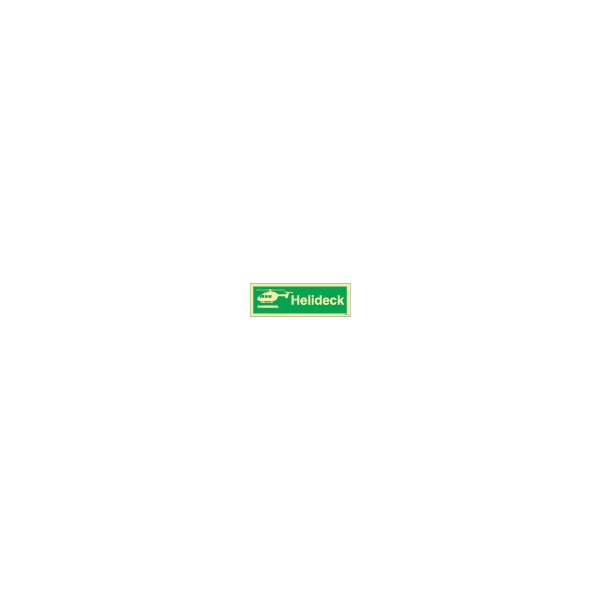 ป้าย [334189] SIGN PHOTO ILLUMINESCENT SAFETY SIGN HELIDECK 100X300MM
