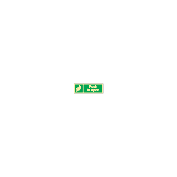ป้าย [334480] SIGN PHOTO ILLUMINESCENT PUSH TO OPEN + FORWARD ARROW 100X300MM