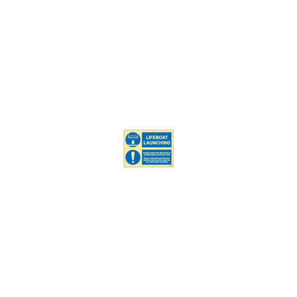 ป้าย [335112] SIGN PHOTO ILLUMINESCENT LIFEBOAT LAUNCHING 150X200MM