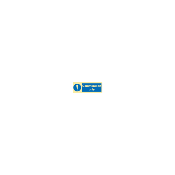 ป้าย [335694] SIGN PHOTO ILLUMINESCENT COMMINUTION ONLY 75X200MM