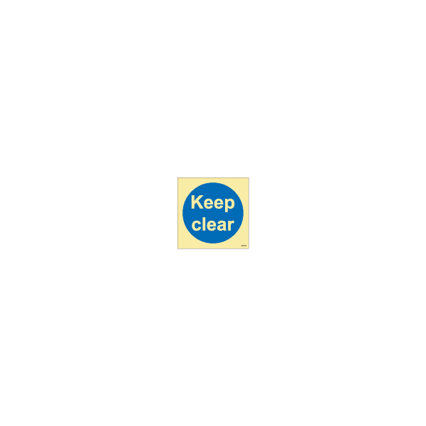 ป้าย [335802] SIGN PHOTO ILLUMINESCENT KEEP CLEAR 150X150MM