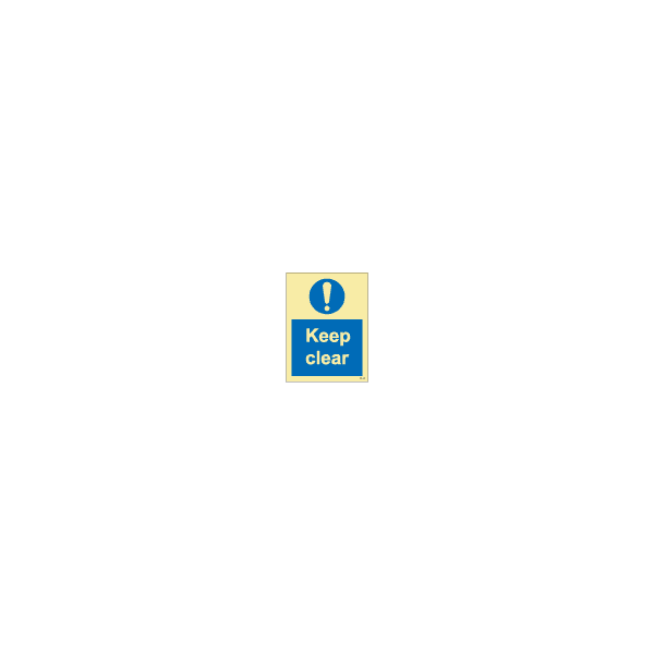 ป้าย [335870] SIGN PHOTO ILLUMINESCENT KEEP CLEAR 200X150MM
