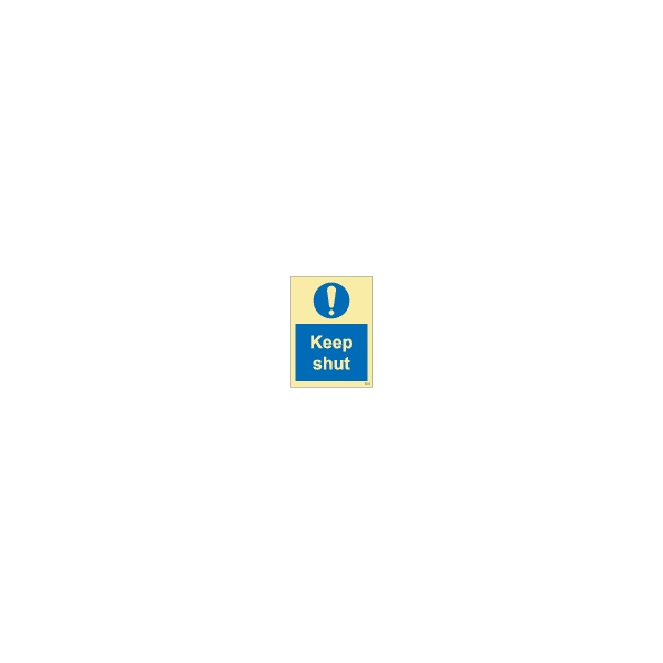 ป้าย [335871] SIGN PHOTO ILLUMINESCENT KEEP SHUT 200X150MM