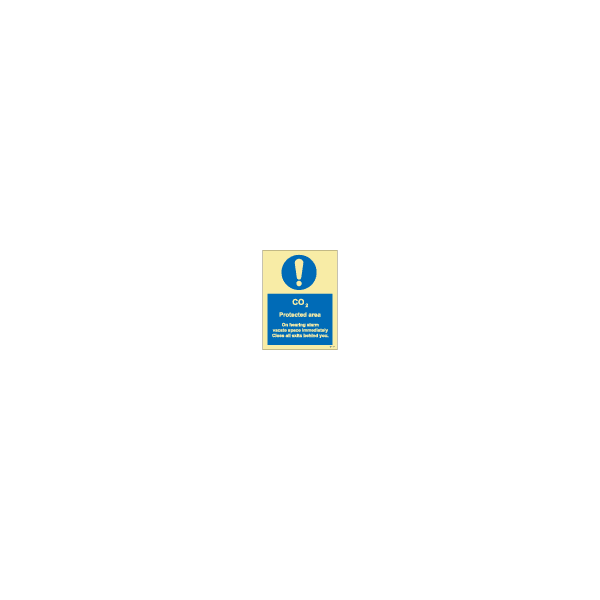 ป้าย [335876] SIGN PHOTO ILLUMINESCENT CO2 PROTECTED AREA 200X150MM