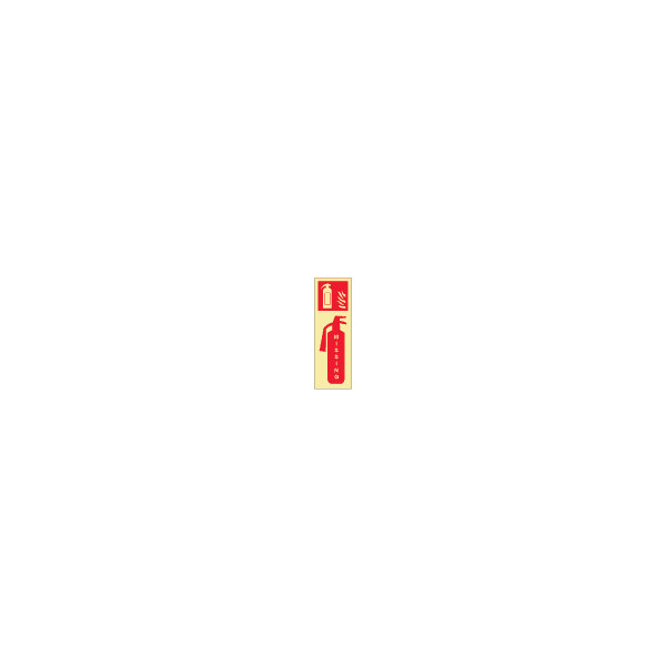 ป้าย [336301] SIGN PHOTO ILLUMINESCENT EXTINGUISHER MISSING 300X100MM