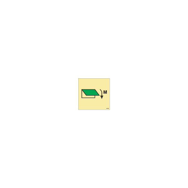 ป้าย [336788] SIGN PHOTO ILLUMINESCENT CLOSING DEVICE FOR VENTILATION INLET OR OUTLET (MACHINERY SPACES) [SIS017],[ISO17631] 150X150MM
