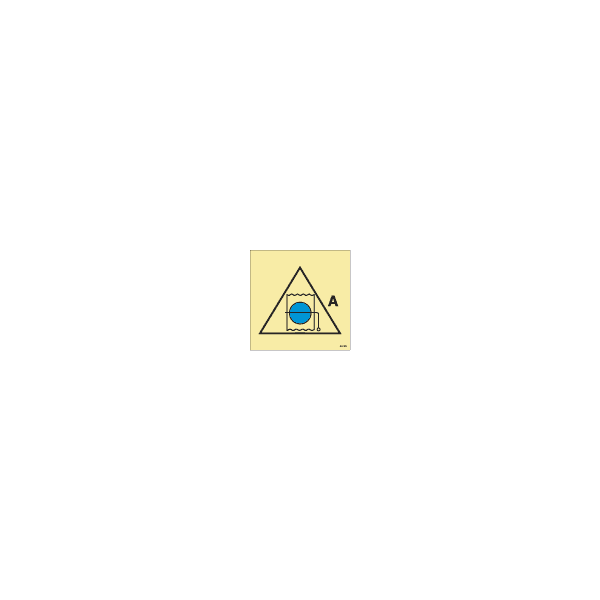 ป้าย [336790] SIGN PHOTO ILLUMINESCENT REMOTE CONTROL FOR FIRE DAMPER (ACCOMMOCATION AND SERVICE SPACES) [SIS013],[ISO17631] 150X150MM