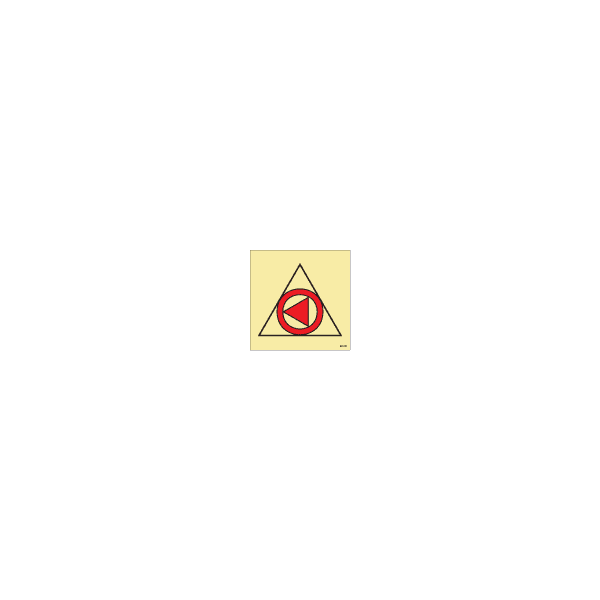 ป้าย [336799] SIGN PHOTO ILLUM. REMOTE CONTROL FOR EMERGENCY FIRE PUMP OR FIRE PUMP SUPP. BY THE EMERG. SOURCE OF POWER [SIS024],[ISO17631] 150X150MM
