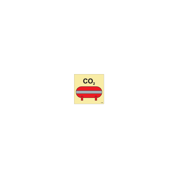 ป้าย [336820] Fixed CO2 fire extinguishing installation 150X150MM