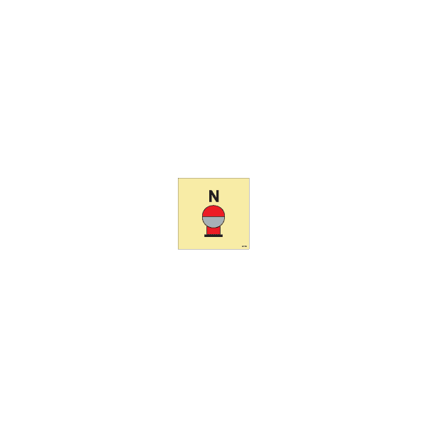 ป้าย [336833]  Nitrogen bottles in protected area 150X150MM