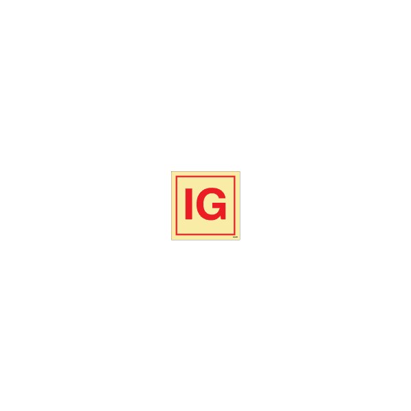 ป้าย [336840] Inert gas installation 150X150MM [SIS041],[ISO17631]