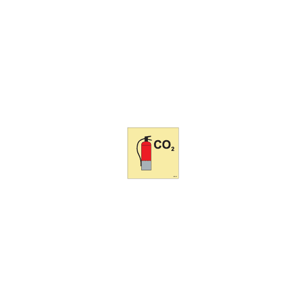ป้าย [336847] CO2 fire extinguisher 150x150mm