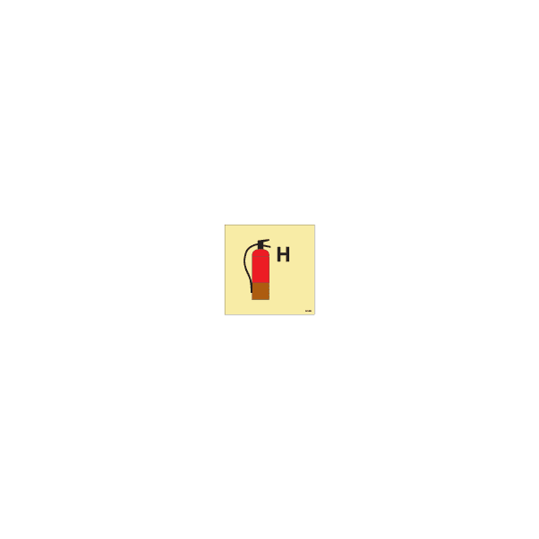 ป้าย [336848] Gas other than CO2 or N fire extinguisher 150x150mm