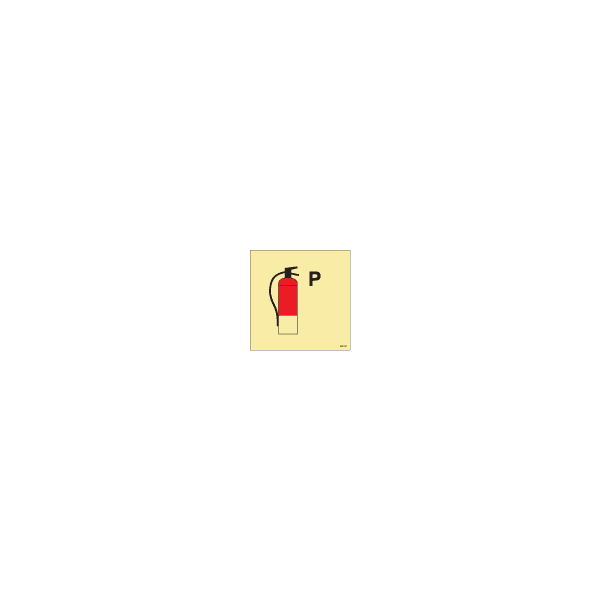 ป้าย [336850] Powder fire extinguisher 150x150mm