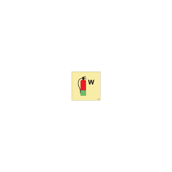 ป้าย [336851] Water fire extinguisher 150x150mm