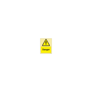 ป้าย [337540] SIGN PHOTO ILLUMINESCENT HAZARD SIGNS DANGER 200X150MM
