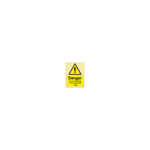 ป้าย [337545] SIGN PHOTO ILLUMINESCENT HAZARD SIGNS DANGER YOU ARE ENTERING A CO2 PROTECTED AREA 200X150MM