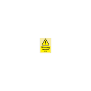 ป้าย [337549] SIGN PHOTO ILLUMINESCENT HAZARD SIGNS WARNING HAZARDOUS AREA 200X150MM