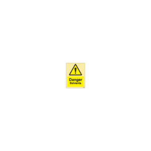 ป้าย [337555] SIGN PHOTO ILLUMINESCENT HAZARD SIGNS DANGER SOLVENTS 200X150MM