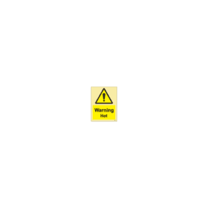 ป้าย [337569] SIGN PHOTO ILLUMINESCENT HAZARD SIGNS WARNING HOT 200X150MM