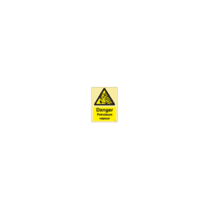 ป้าย [337580] SIGN PHOTO ILLUMINESCENT HAZARD SIGNS DANGER PETROLEUM VAPOUR 200X150MM