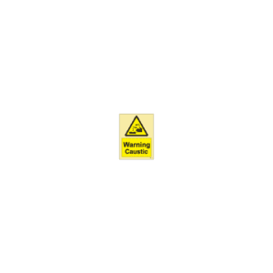 ป้าย [337597] SIGN PHOTO ILLUMINESCENT HAZARD SIGNS WARNING CAUSTIC 200X150MM