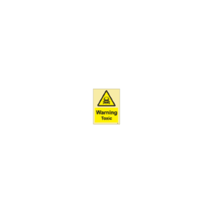 ป้าย [337600] SIGN PHOTO ILLUMINESCENT HAZARD SIGNS WARNING TOXIC 200X150MM