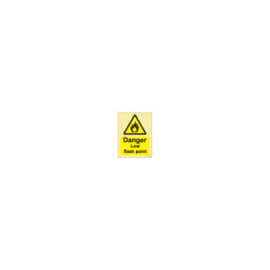 ป้าย [337636] SIGN PHOTO ILLUMINESCENT HAZARD SIGNS DANGER LOW FLASH POINT 200X150MM