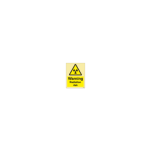 ป้าย [337660] SIGN PHOTO ILLUMINESCENT HAZARD SIGNS WARNING RADIATION RISK 200X150MM