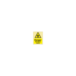 ป้าย [337680] SIGN PHOTO ILLUMINESCENT HAZARD SIGNS DANGER BIOLOGICAL HAZARD 200X150MM