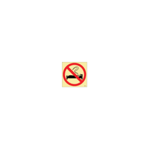 ป้าย [338524] SIGN PHOTO ILLUMINESCENT NO SMOKING IN BED 150X150MM