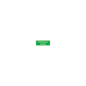 ป้าย [334345] SIGN PHOTO ILLUMINESCENT DIRECTION SIGN EMERGENCY ESCAPE 150X400MM