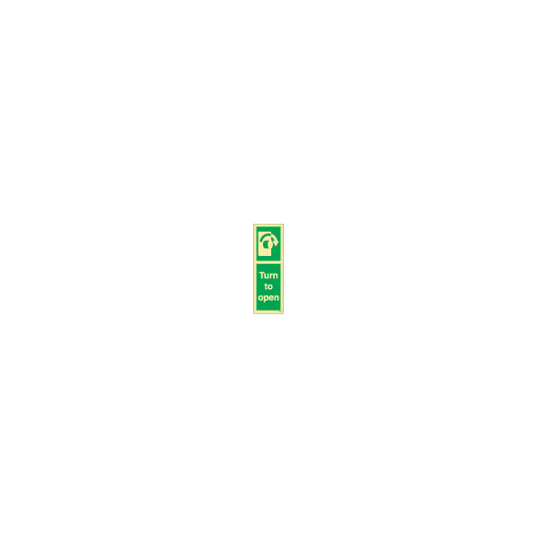 ป้าย [334489] SIGN PHOTO ILLUMINESCENT TURN TO OPEN  RIGHT ARROW 100X300MM