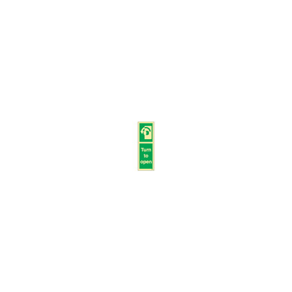ป้าย [334490] SIGN PHOTO ILLUMINESCENT TURN TO OPEN  LEFT ARROW 100X300MM