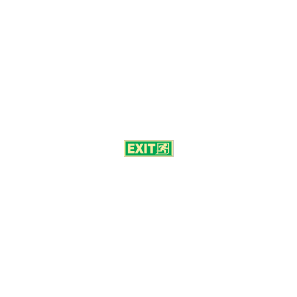 ป้าย [334411] SIGN PHOTO ILLUMINESCENT DIRECTION SIGN EXIT(R) 100X300MM - IMPAใหม่ 4410 (ดู TEXT ลูกค้า เป็นหลัก)