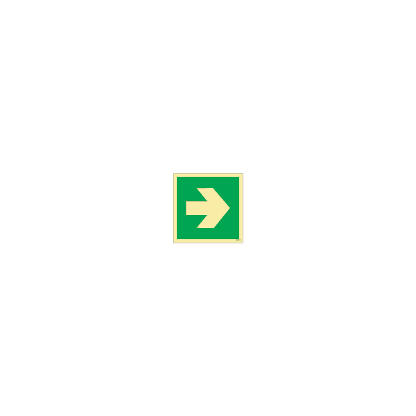 ป้าย [334420] SIGN PHOTO ILLUMINESCENT ARROW HORIZONTAL(L) 50X50MM