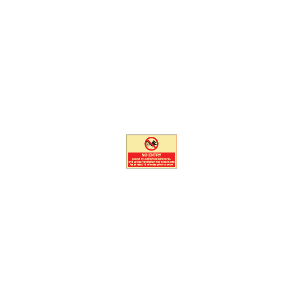 ป้าย [338547] SIGN PHOTO ILLUMINESCENT NO ENTRY 200X300MM (ระวังผิด - ดูรูปแนบ)